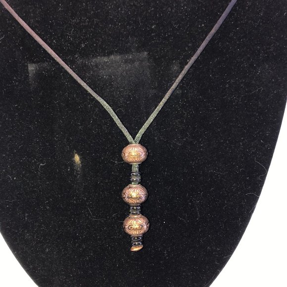 17 1/2" Brown Satin Cord Necklace - Picture 2 of 7